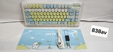 MageGee AIR75 WirelessCreamy Mechanical Keyboard Puppy Keycaps Cute Kawaii picture