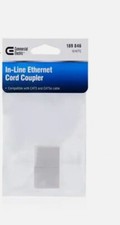  Ethernet white  Cable Extender F/F Inline RJ45 Coupler Connector Modular picture