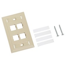 CommScope M14L-246 L Type Flush Mounted Faceplate 4 Port 108168550 Ivory picture