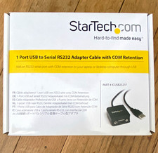 StarTech.com USB-A to RS-232 Serial Adapter Cable, 1-Port COM Retention Black picture