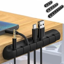 Magnetic Cable Clip Organizer Wire Cord Management Desktop Winder Line Holder picture