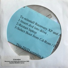 TOSHIBA SATELLITE M50/M55 SERIES RESTORE RECOVERY DISC FOR WINDOWS XP picture