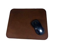 Leather Pad Work Mat Rustic Brown Top Grain 12 x 10 inches USA Made picture