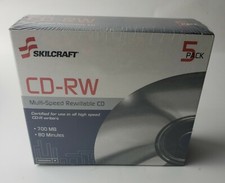 ABILITY ONE 7045-01-470-3592 CD-RW Disc,700 MB,80 min,4x-12x,PK5 picture