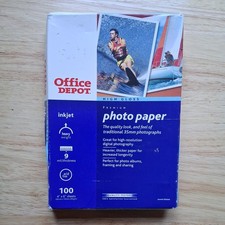 Office Depot High Gloss Premium Photo Paper for INKJET 4x6 Pictures 75 count  picture