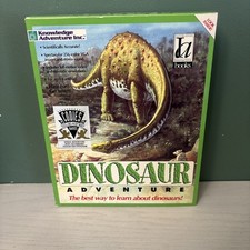 Dinosaur Adventure PC Game Knowledge Adventure 1992 3.5 Floppy Disks Vintage picture