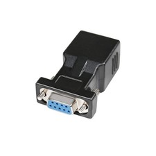 DB9 to RJ45 Serial Adapter RS232 Female to RJ45 Female Ethernet Converter Com... picture