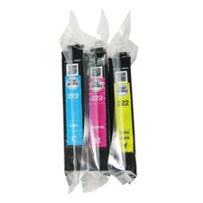 3PK Genuine Epson 222  Standard Color Ink Cartridges XP-5200 WF-2960 picture