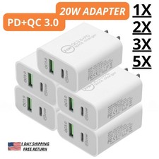 20W USB-C PD Fast Charger Block Power Adapter For iPhone 16 15 14 13 12 11 XR 8 picture