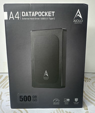 AIOLO A4 DataPocket External Hard Drive 500GB Brand New picture