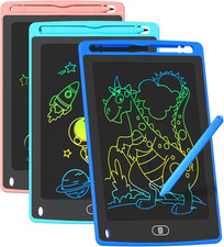 TQU 3 Pack LCD Writing Tablet for Kids, 8.5 Inch Colorful Doodle Board Drawing T picture