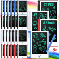 24 Pcs Mini LCD Writing Tablet 4.5 Inch, White - Erasable Boards for Kids picture