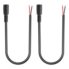 GINTOOYUN 2 Pack DC6330 Power Pigtails Cable 6.3x3.0mm Female Plug Jack to Ba... picture