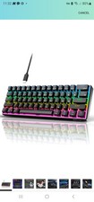 RK ROYAL KLUDGE RK61 Wired 60% Mechanical Gaming Keyboard RGB Backlit picture