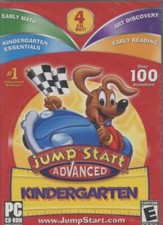 JumpStart Kindergarten 2010 Advanced 4-Disc Set PC CD early reading math SEALED picture