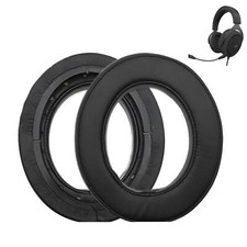 Replacement Ear Pads for Corsair HS50 HS60 HS60 Pro HS70 HS70 Pro HS75 Black picture