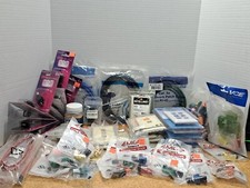 cat 5/6 networking lot big lot connectors, patch cables, etc  look at pics picture