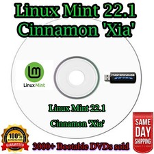 Linux Mint 22.1 Cinnamon 'Xia' Bootable DVD – Laser Printed Label, Same-Day CALI picture