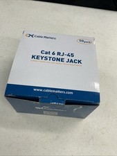 Cable Matters Cat 6 RJ-45 Keystone Jack 50 Pack picture