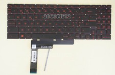 New For MSI Bravo 15 B5DD, Bravo 15 B5ED keyboard Red backlit Nordic ND picture