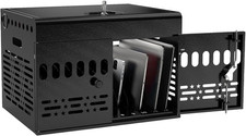 Meteteel 12 Device Tablet Charging Station Lock Box for Chromebook Black | Fully picture