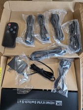 Displayport KVM Switch 1 Monitor 5 Computers, USB 3.0 8K-60Hz 4K-120Hz 5-Port DP picture