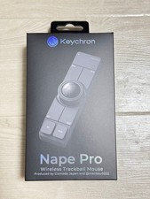 Keychron Nape Pro Bluetooth 5.3 2.4 GHz Wired Trackball Mouse Black Japanese JP picture