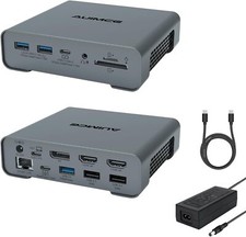 USB C Docking Station Triple Monitor for Dell/HP/Lenovo/Surface/MacBook Laptops, picture