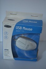 BELKIN Wired PC USB MOUSE 3 Button 6 Foot Cord Right or Left Handed Users NIB picture