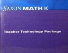 Saxon Math K: Teacher Technology Package PC MAC CD eGradebook Resources Planner picture