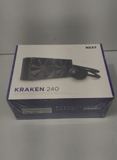 NZXT Kraken 240mm AIO CPU Liquid Cooler LCD Display 2 x F120P Fans picture