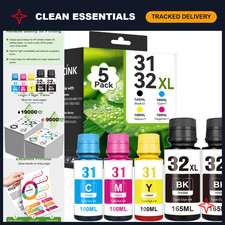31 Ink 32XL Black Ink Bottle Set Compatible for HP Printers - High Yield, Qualit picture