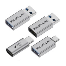 4 Pack USB Data Blocker PD 10W/100W Fast Charging Adapter Data Protect Against picture