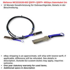 Mellanox MC2210130-002 QSFP+ QSFP+ 40Gbps Data Cable 2m picture