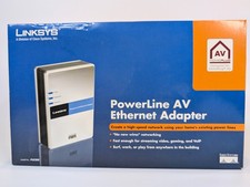 Linksys Power Line Av Ethernet Adapter PLE200 - COMPLETE IN BOX picture