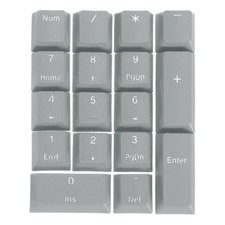 17 Key PBT Keycap Set Mechanical Numeric Keypads for Keyboard Gray] picture