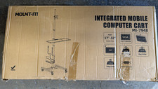Mount-It Mobile Cart with Monitor Mount Keyboard Tray and PC Holder picture
