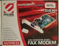 NEW in BOX Encore 56K v.92 VOICE Fax MODEM PCI CARD Win 98/ME/2000/XP PCI CARD picture