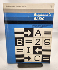 Vintage Texas Instruments TI-99/4A Computer Beginners Basic 1981 paperback Book picture