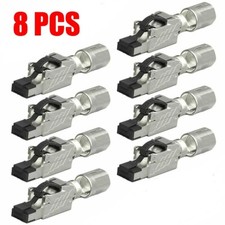 8 Pcs CAT8 Shielded 40G RJ45 Network LAN Ethernet Cable Plug Connector Tool-Less picture
