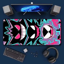 Gengar Neon XL Mouse Pad - Pokemon Ghost Type Desk Mat Gaming Accessories picture