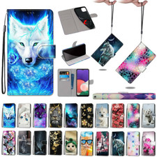 Wolf Cat Flower Wallet Cover Case For Motorola G85 G35 G15 G55 G75 G86 G56 G45 picture