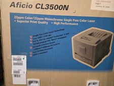 New Ricoh Aficio Cl3500N Color Laser Printer Brand New w/ Toner Incl  picture