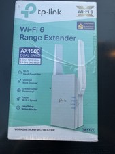 TP-Link RE515X AX1500 WiFi 6 Range Extender Dual Band Ethernet EasyMesh picture