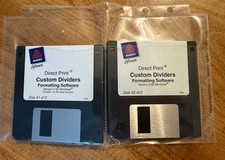 Avery Direct Print Custom Dividers Formatting Software v2.00 Windows Floppy 3.5
