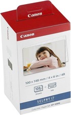 Canon KP 108IN Color Ink Paper Set for Selphy CP Series Postcard Size picture