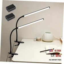 LED Desk Lamp with Clamp, 2 Pack | Three Color Dimming, Monitor Light Bar, picture