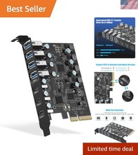 Compact PCIe USB 3.2 Expansion Card - 7 Ports for High-Speed Data Transfer Needs picture
