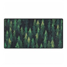 Evergreen Pine Forest Desk Mat | Large Gaming Mousepad picture