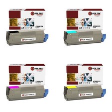 4Pk LTS C710 BCMY Compatible for Okidata C710dn C710dtn Toner Cartridge picture